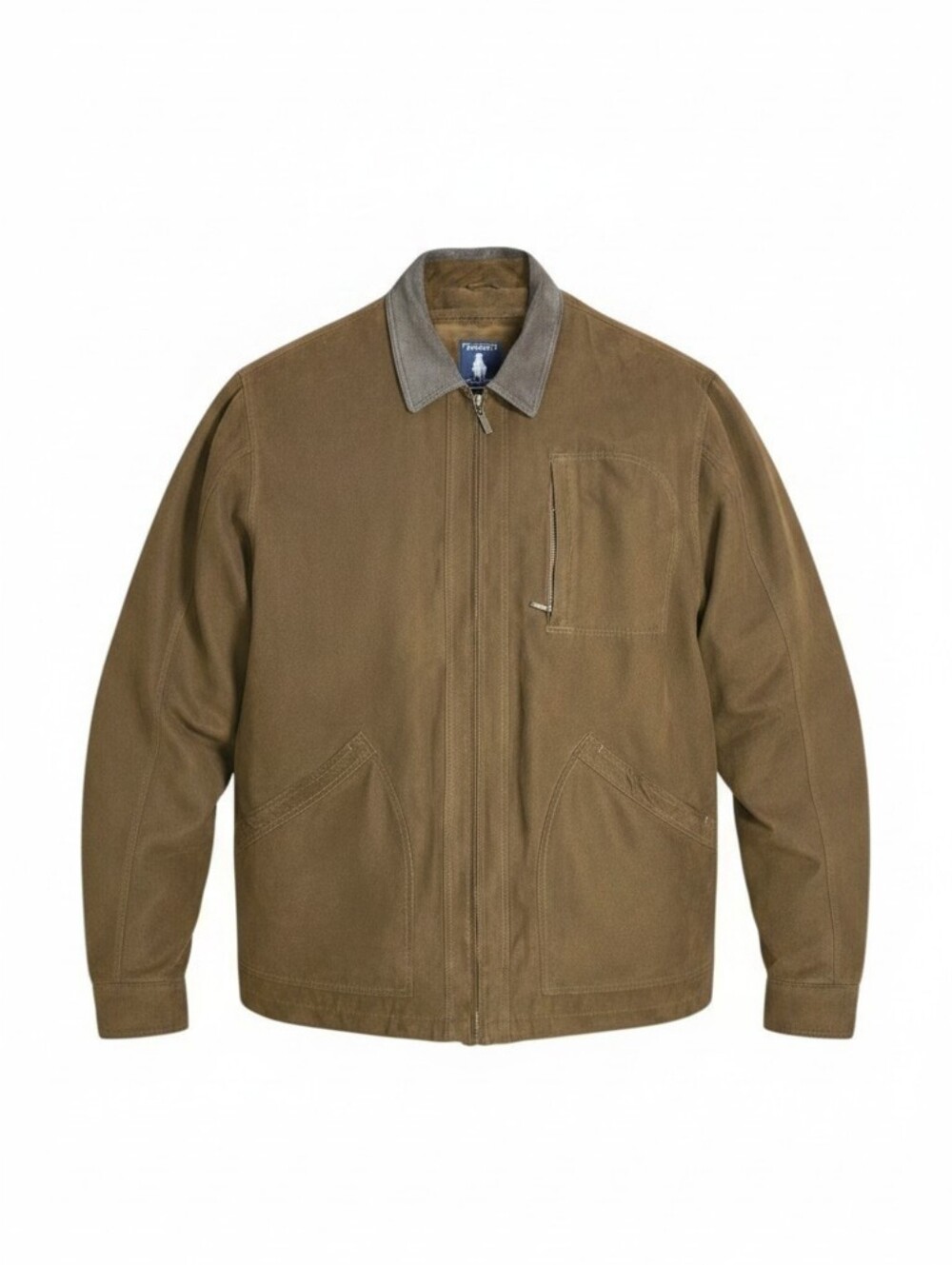 Roundtree & Yorke Brown Suede Leather Field Jacket